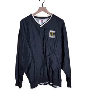 VINTAGE IOWA HAWKEYE DODGER collegiate embroidered pullover windbreaker Jacket L